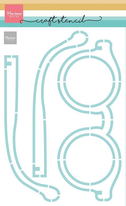 Mask stencil: Sun glasses