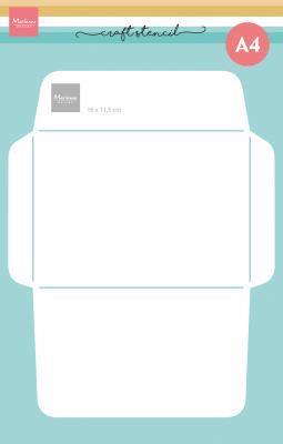 Stencil: Envelope 11.5 x 16 cm