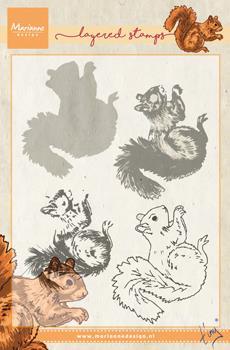 CLEAR STAMP LAYERED/ SQUIRREL