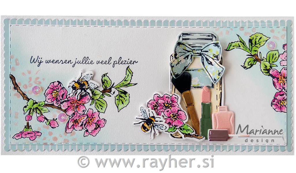 Štampiljke in šablone: Cvetoča veja