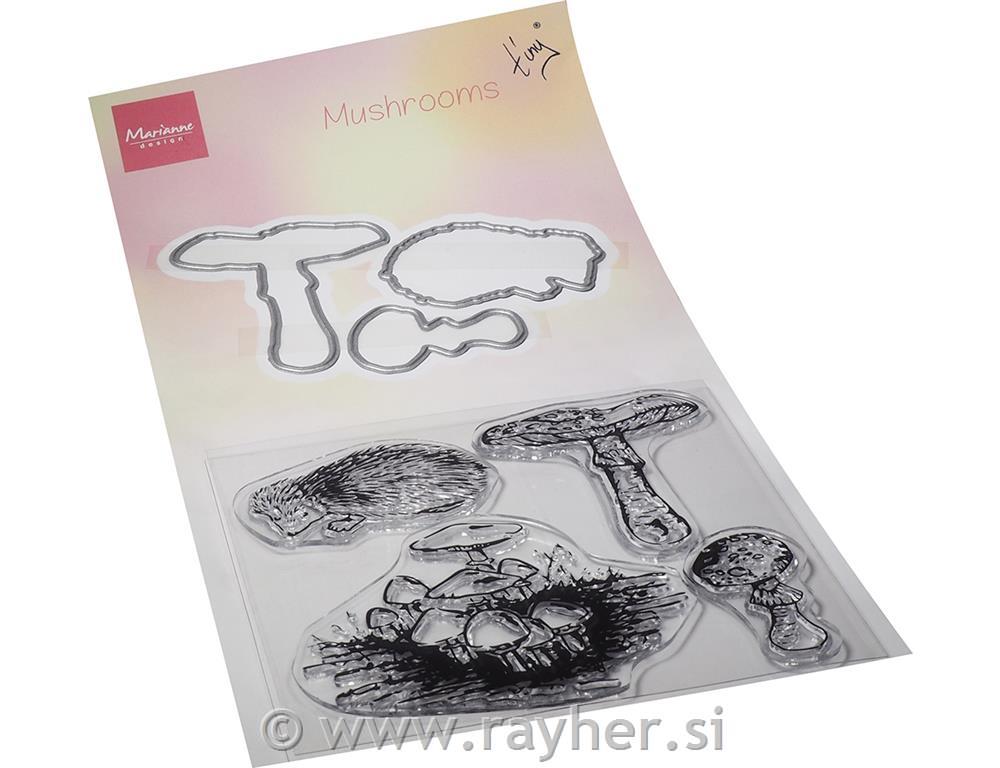 Stamp & die set: Mushrooms
