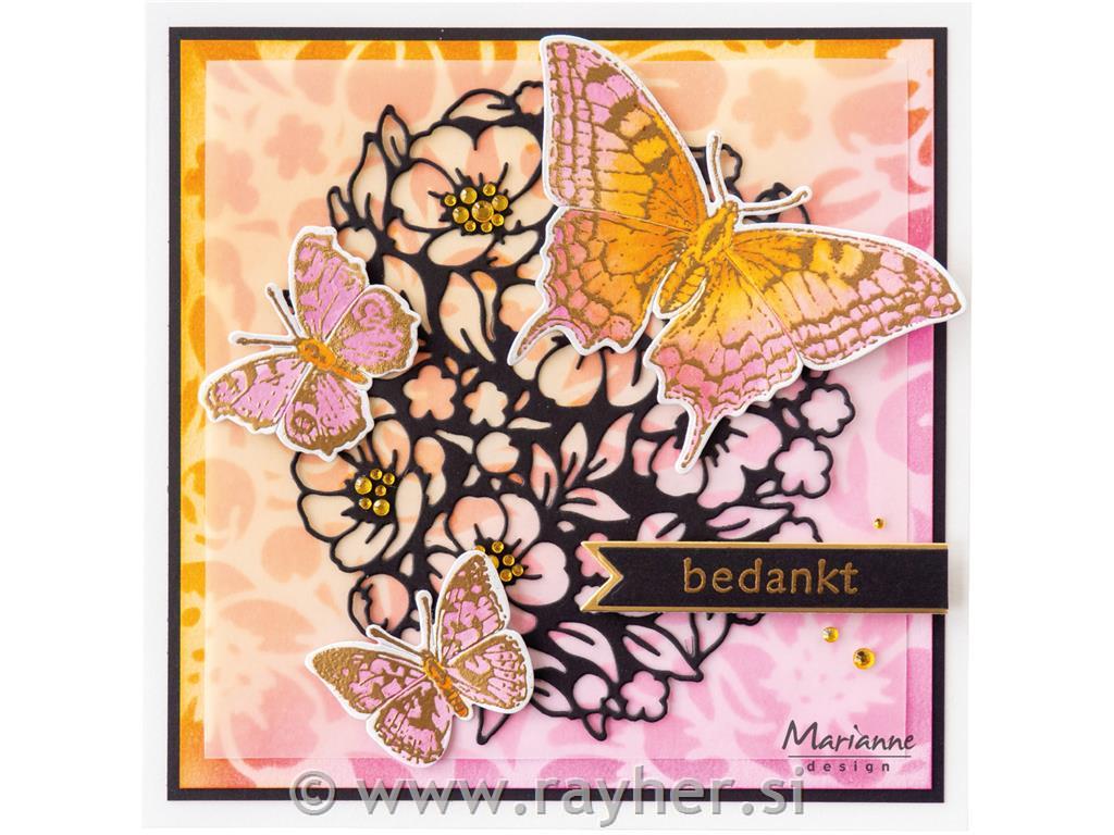 Štampiljke in rezalne šablone: Metulj