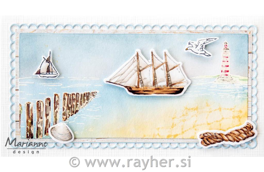 Štampiljke: Ograja v morju