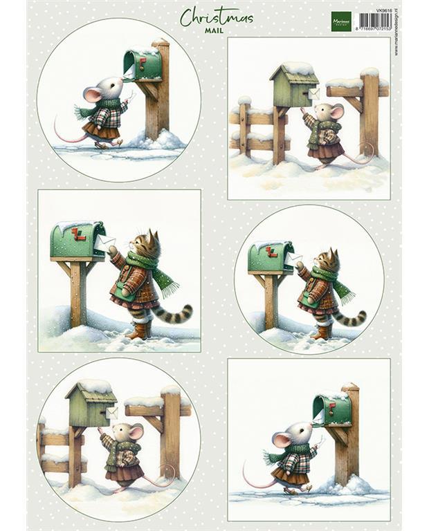 List s sličicami: Božičkova pošta