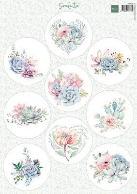 Decoupage paper: Succulents