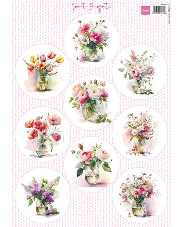 List s ličicami: Sweet Bouquets - 7 cm