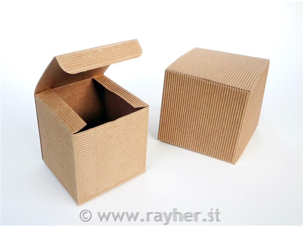 Škatla iz valovite lepenke, 6x6x6 cm