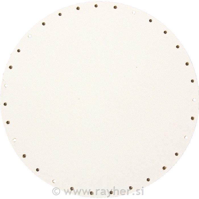 Lesena osnova za košaro 20cm, bela