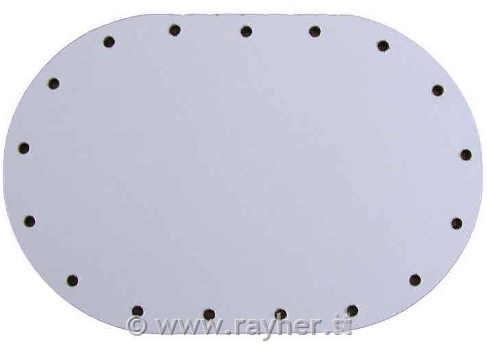 Lesena osnova za košaro, oval, 8x12cm