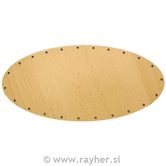 Lesena osnova za košaro 24x11cm