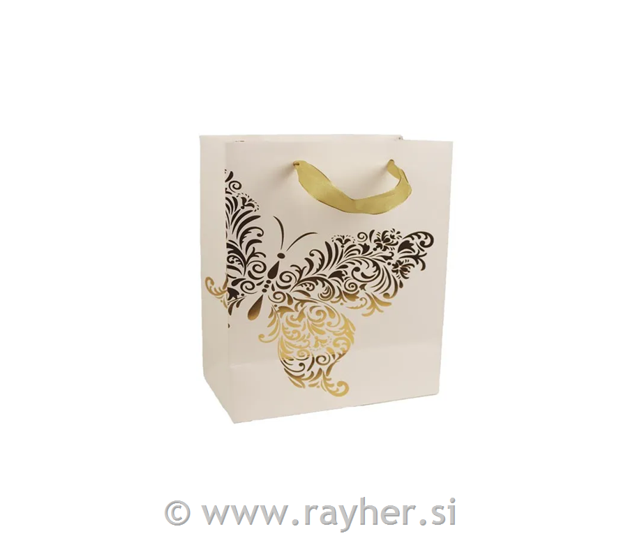 Darilna vrečka, Metulj, 14x15cm