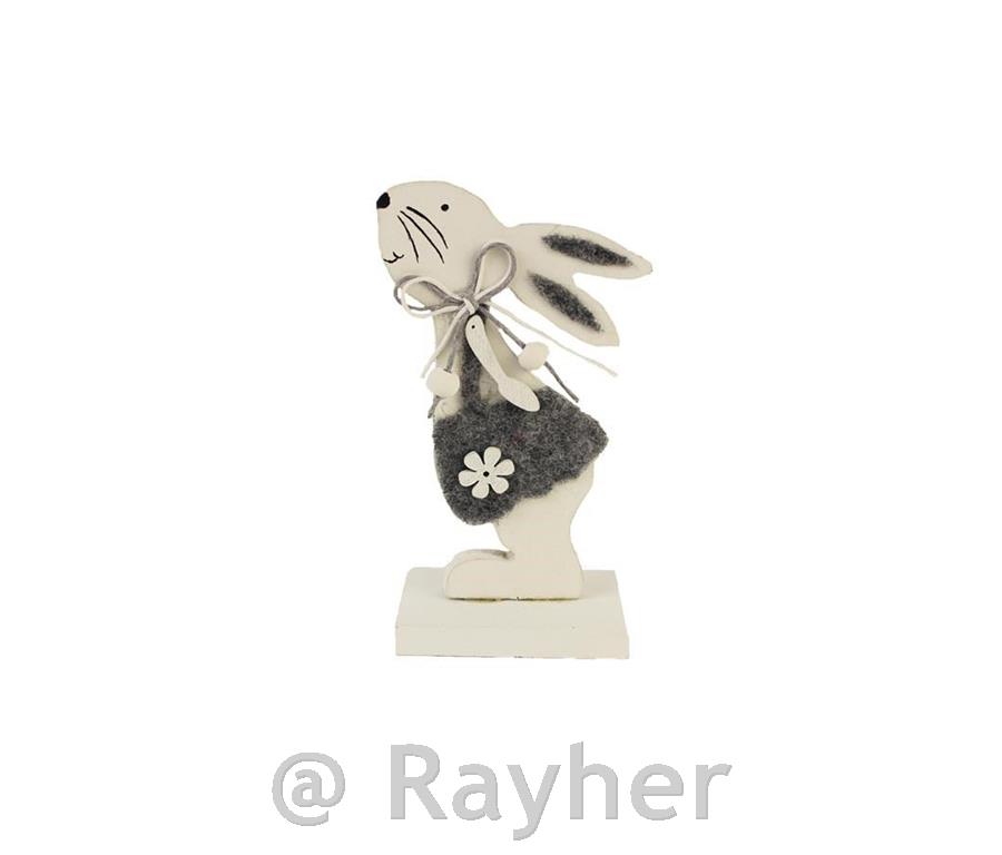 Wooden bunny 17x6cm