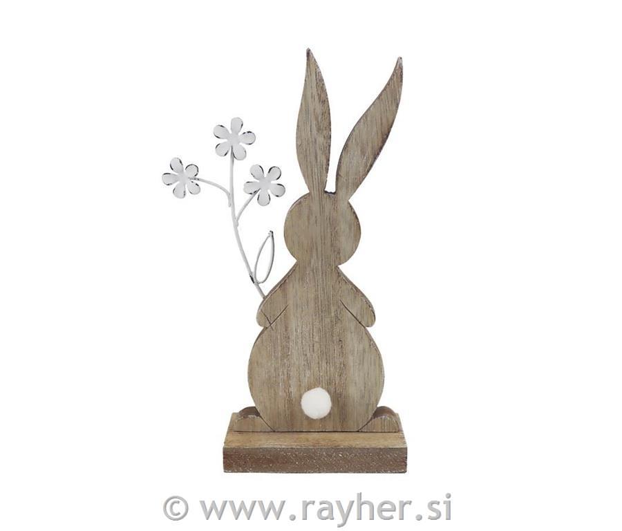 Lesen zajček z rožico, 19.5cm