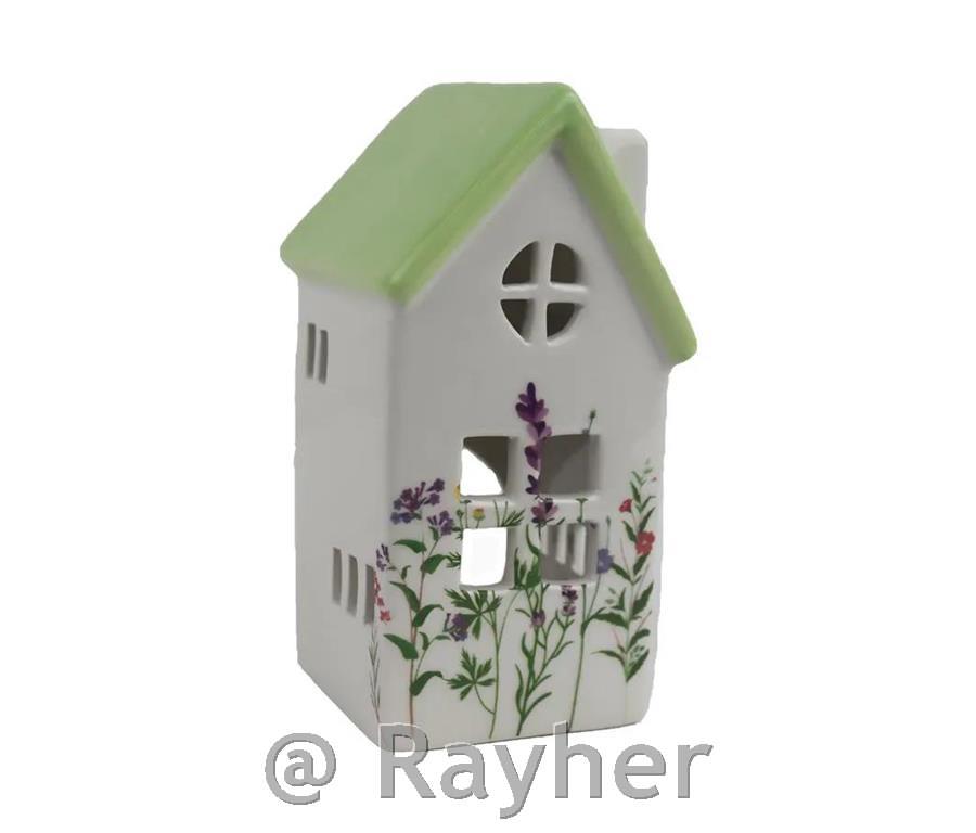 Svečnik, hišica s cvetjem