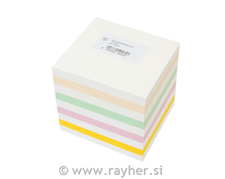 Kocka lističi, 90×100mm, 5 barvna