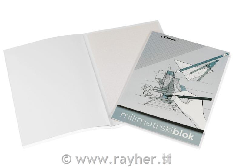 Blok milimetrski A4 20 listni