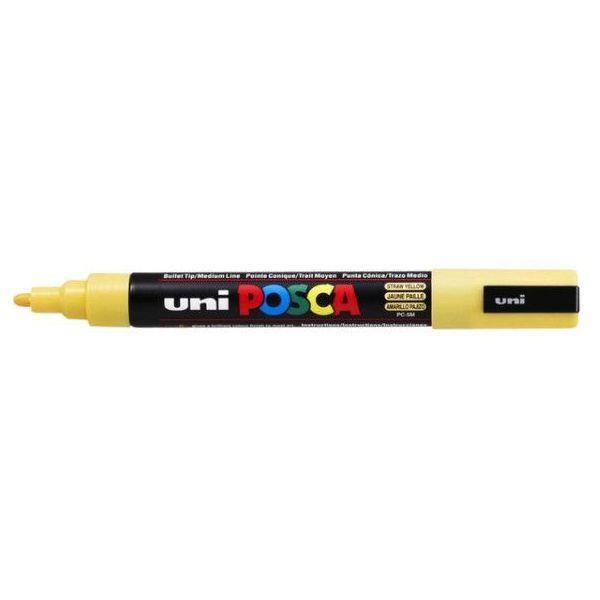 POSCA Uni flomaster; konica 0,7 mm bullet; sončno rumen