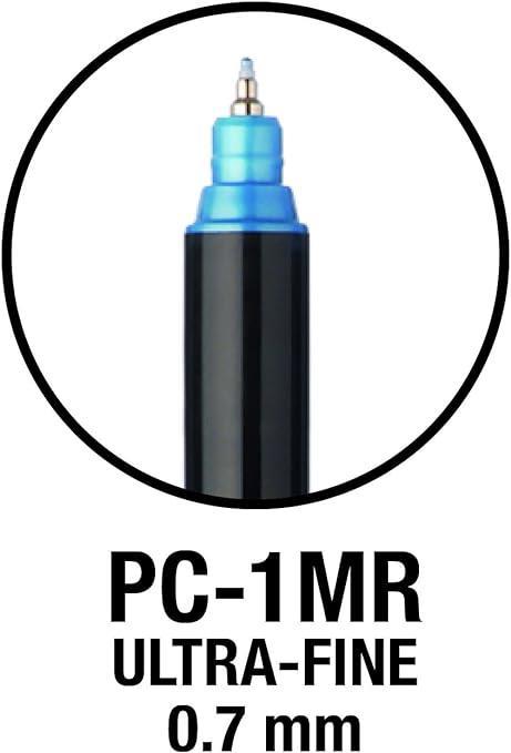 Uni POSCA markers 1MR Basic set 8;tip 0,7 mm metal