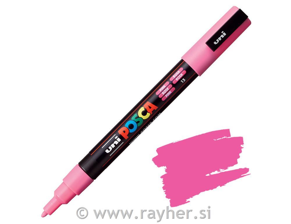 POSCA Uni flomaster; konica 0,9-1,3 mm; pink