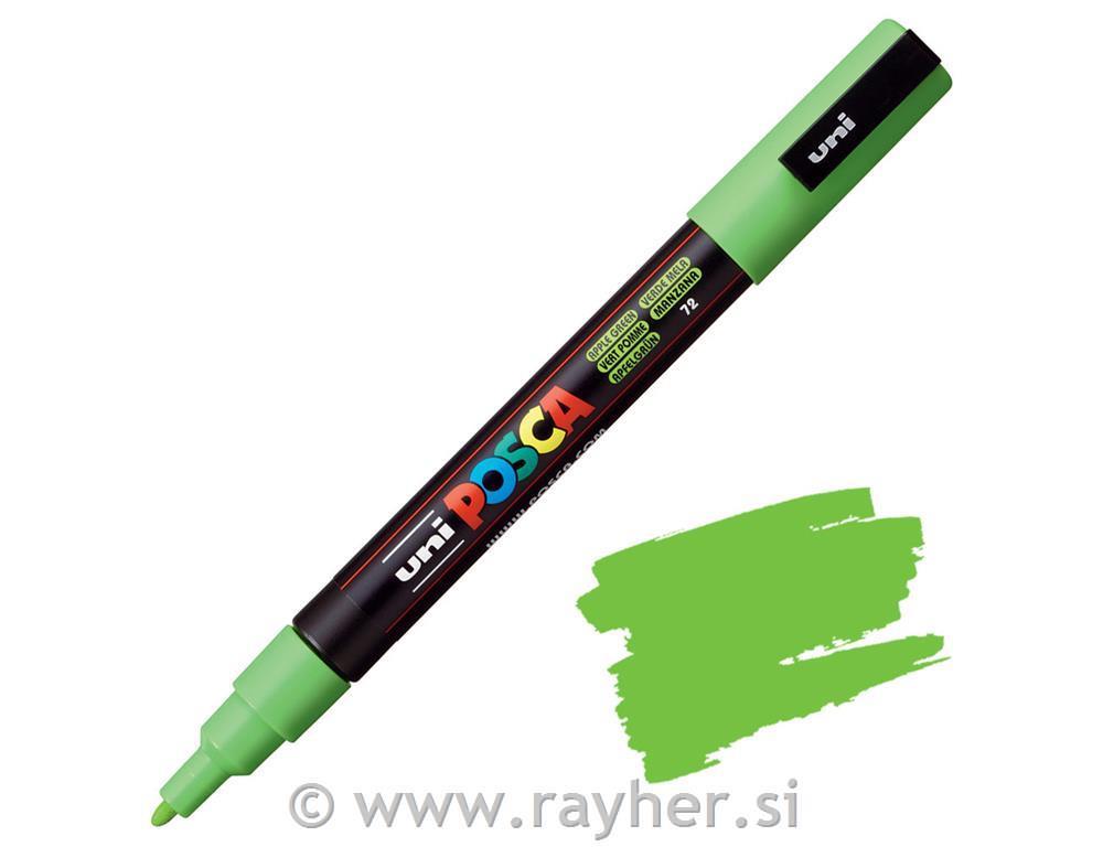Uni POSCA marker; tip 0,9-1,3 mm;apple green