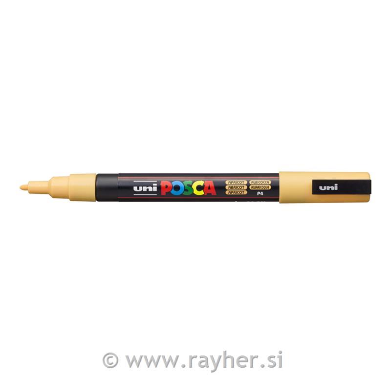 POSCA Uni flomaster; konica 0,9-1,3 mm; mareličen