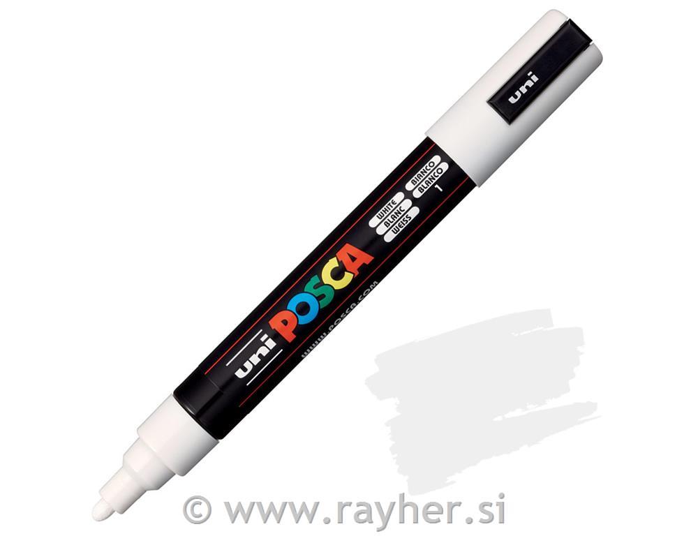 Uni POSCA marker; tip 1,8-2,5 mm;white