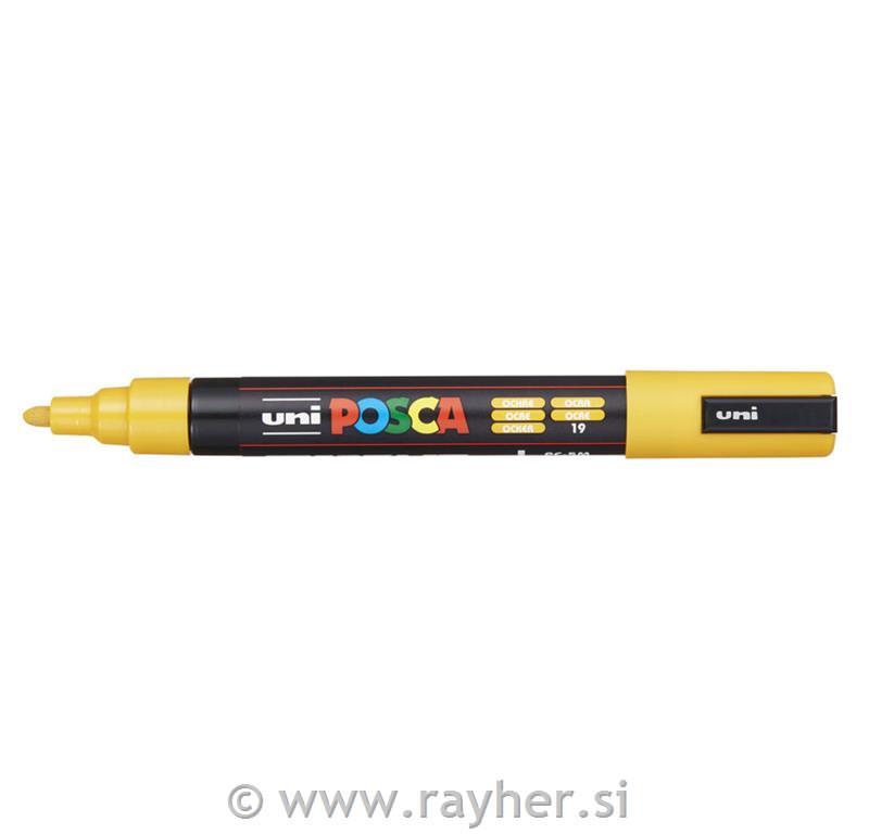 POSCA Uni flomaster; konica 1,8-2,5 mm; oker
