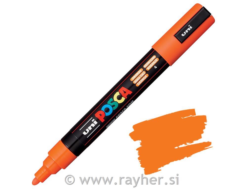 POSCA Uni flomaster; konica 1,8-2,5 mm; oranžen
