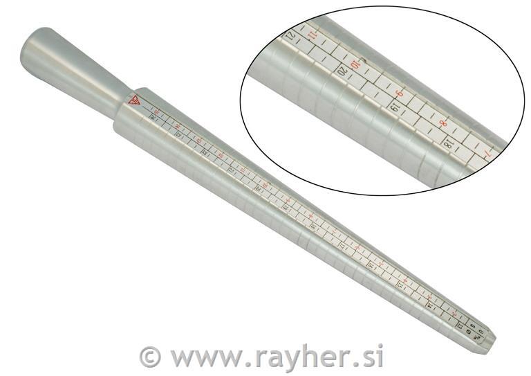 MERILNIK ZA PRSTANE, KOVINSKI, 250MM