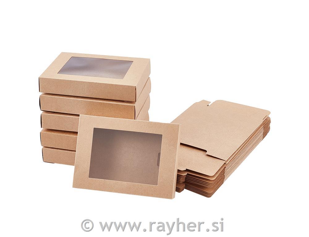 Škatla s prosojnim oknom 17,5x13,5cm, 1kom