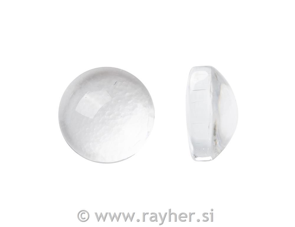 Steklo za medaljon, okroglo, premer 6mm,