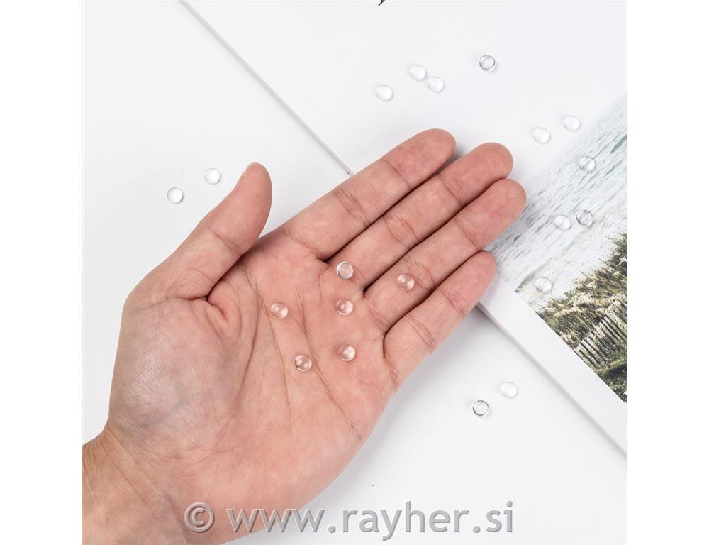 Steklo za medaljon, okroglo, premer 6mm,