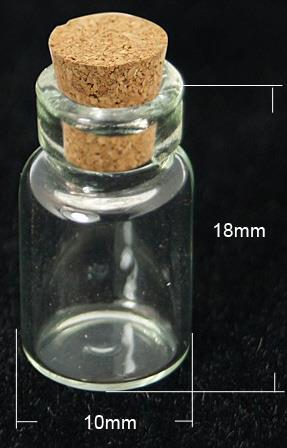 STEKLENIČKA MINI, 18X10MM