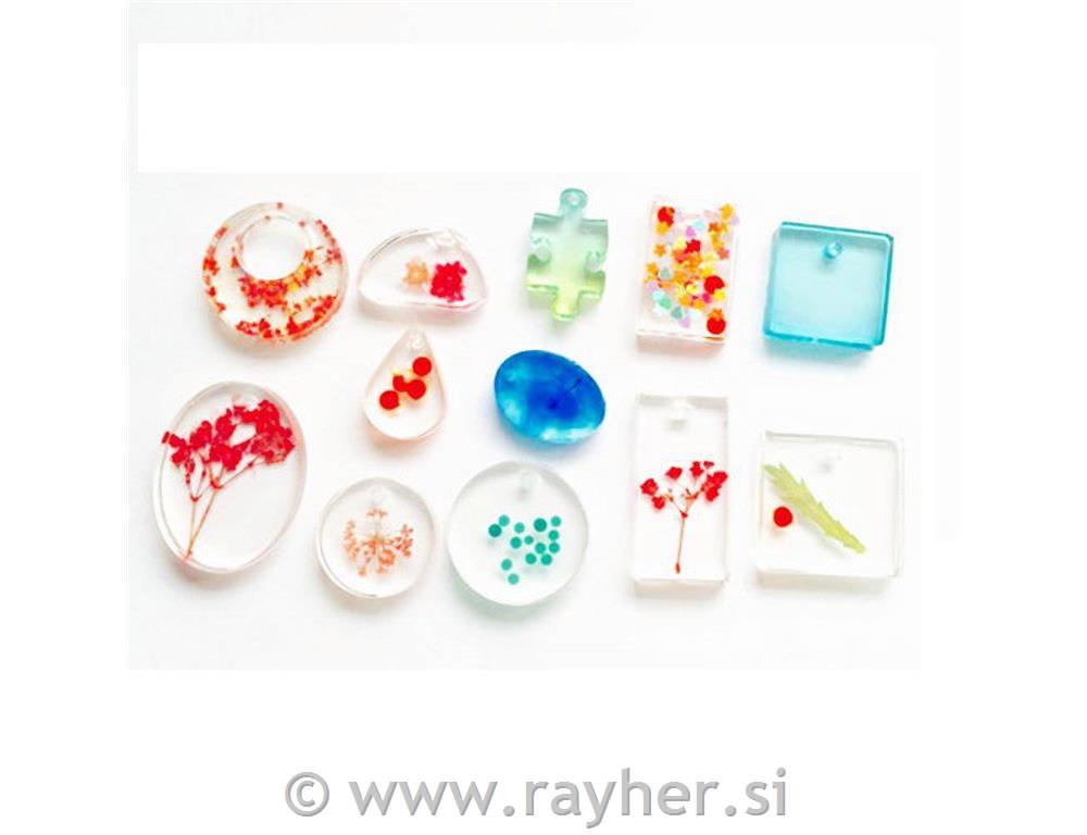 Kalup iz silikona, Osnovne oblike za nakit, 12 motivov