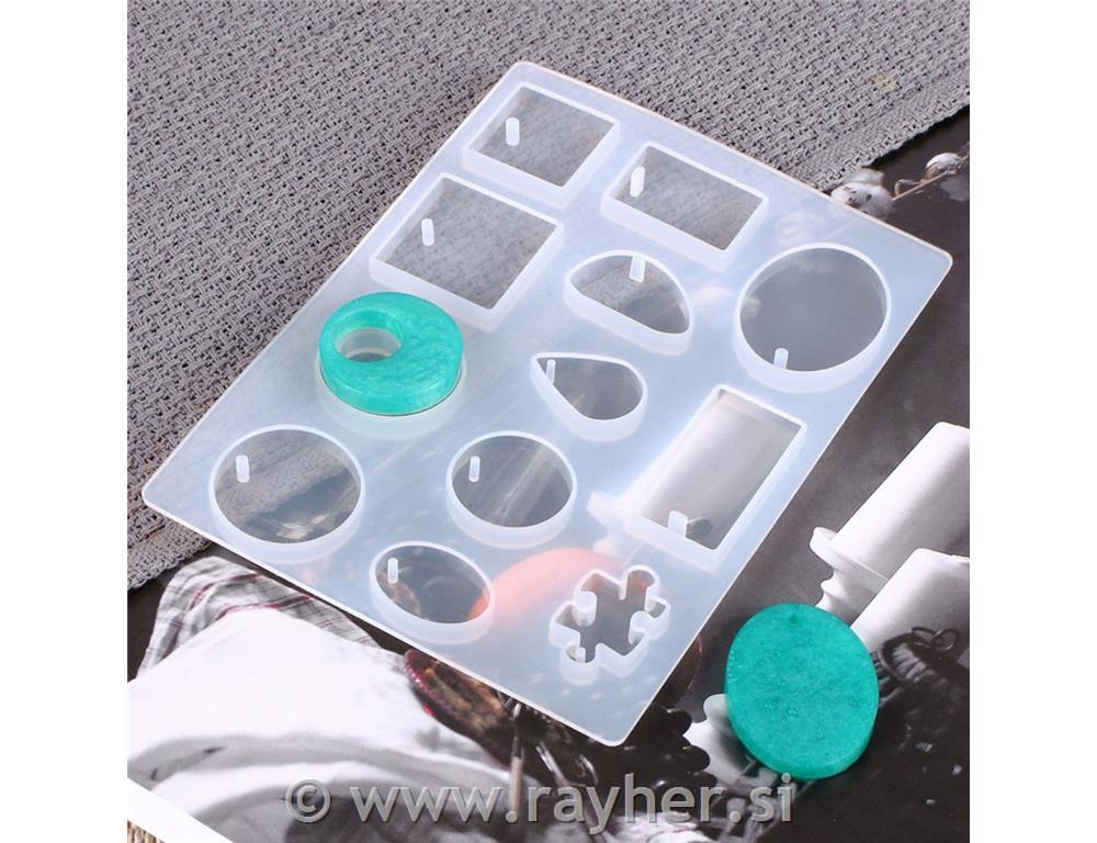 Kalup iz silikona, Osnovne oblike za nakit, 12 motivov