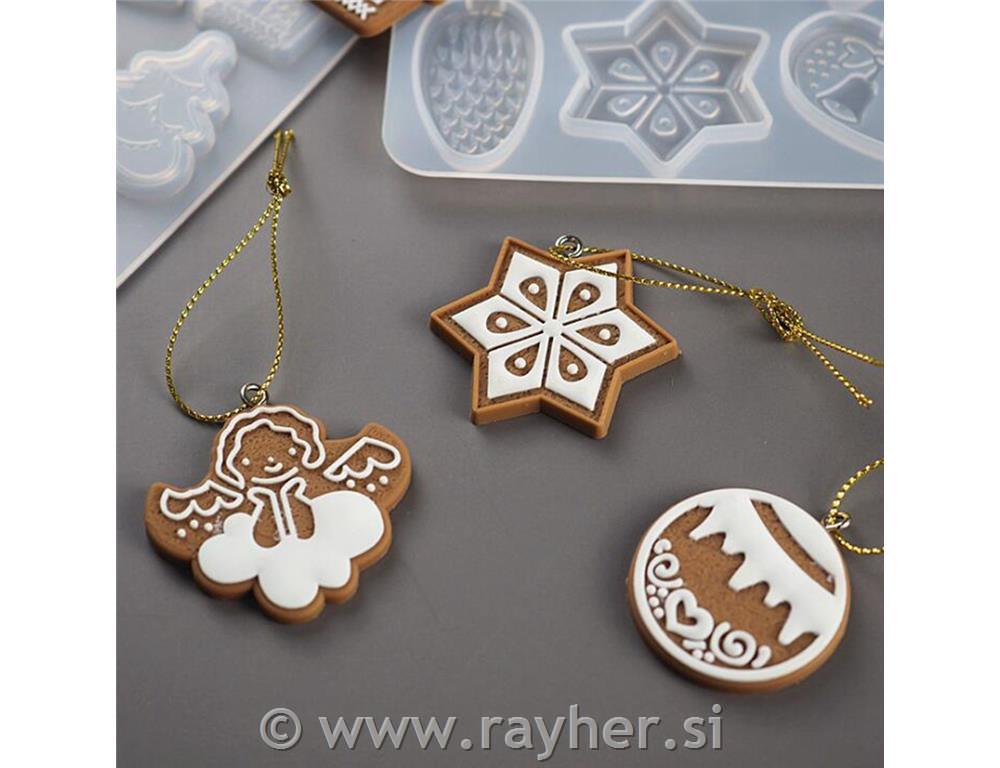 Silikonski kalup Božični obeski