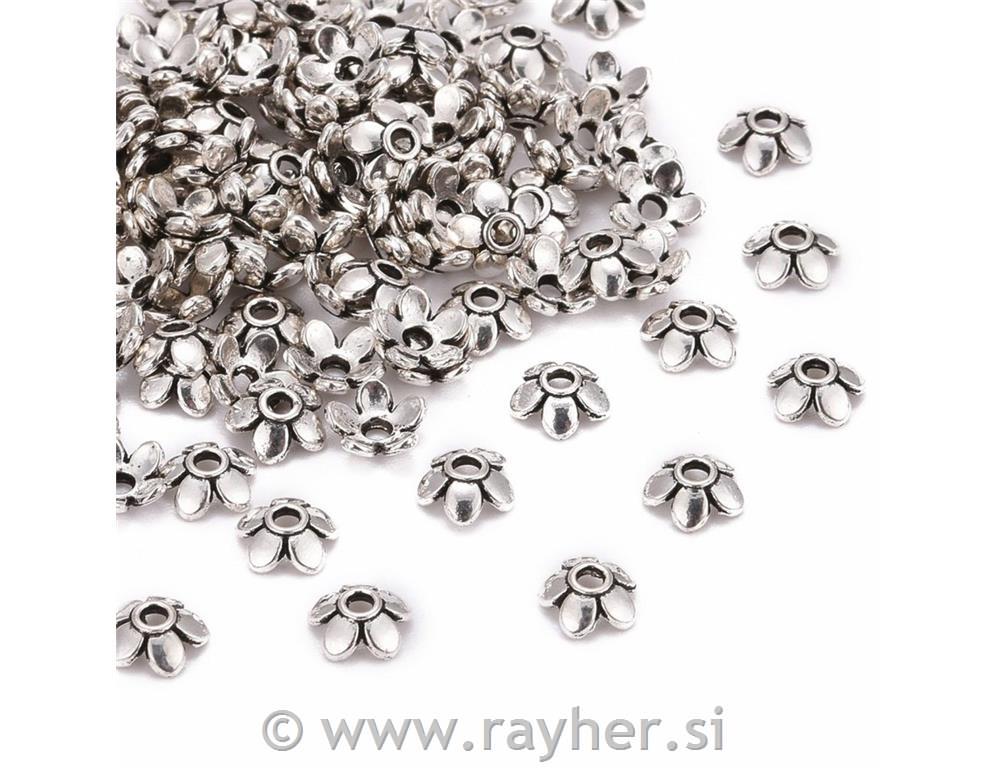 Kapice za perle 6,5mm, set10, Tibetanske