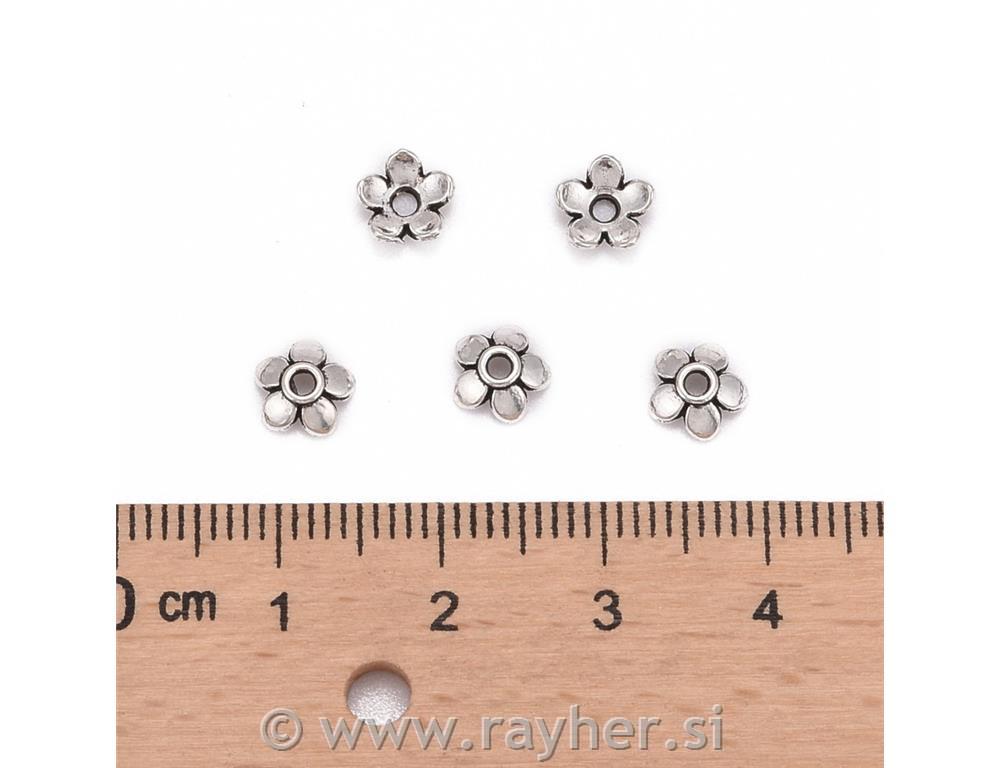 Kapice za perle 6,5mm, set10, Tibetanske