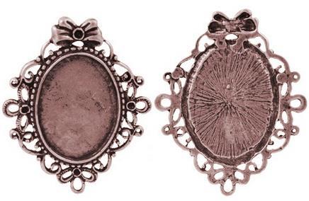 MEDALJON ANTIK BAKER, 56X46 MM, OVAL