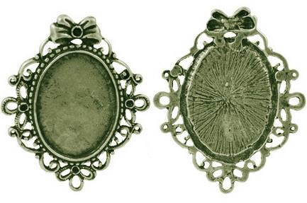 MEDALJON ANTIK BRON, 56X46 MM, OVAL