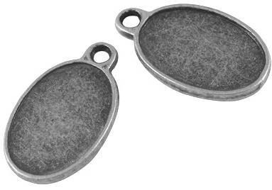 MEDALJON ANTIK SREBRN, 22X13 MM,OVAL