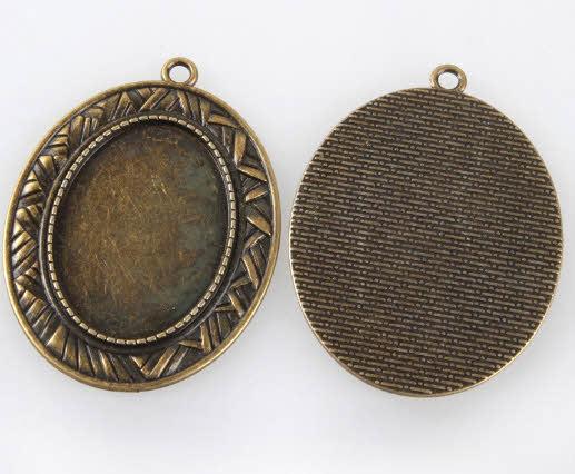 MEDALJON BRON, 54X40 MM,OVAL