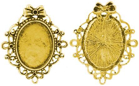 MEDALJON ANTIK ZLAT, 56X46 MM, OVAL