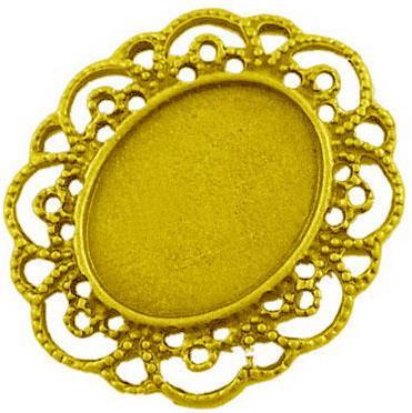 MEDALJON ZLAT, 41X35 MM, OVAL