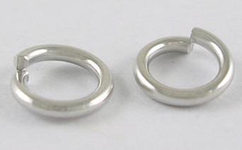 OBROČEK 6MM, PLATINA, SET 10