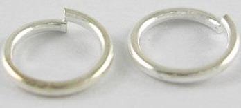 OBROČEK 6MM, SREBRN, SET 10