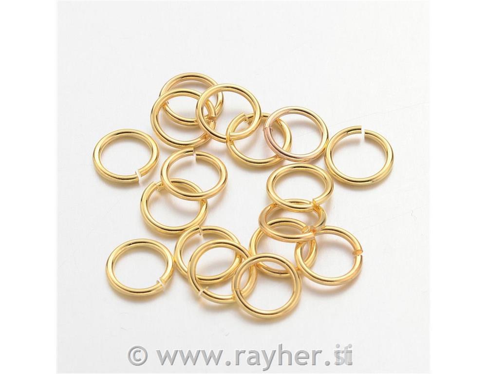 OBROČEK 8MM, ZLAT, SET 10