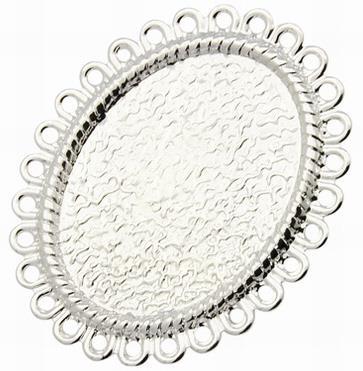 OSNOVA ZA PRSTAN, SREBRN, 34X28 MM