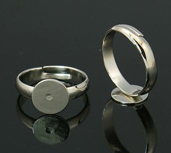 PRSTAN S PLOŠČICO, PLATINA, 19MM