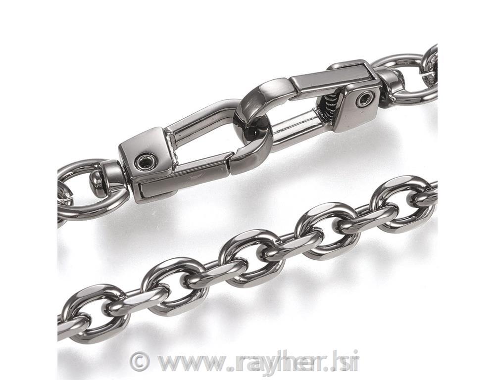 Ročaj za torbico, verižica, platina,60cm